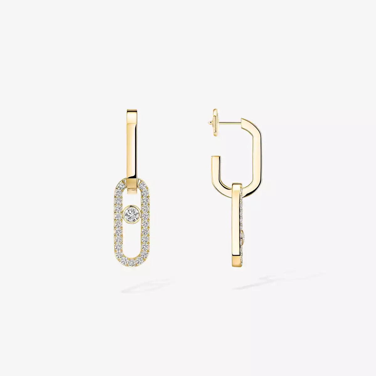 [Peak]MOVE LINK KINETIC DIAMOND EARRINGS