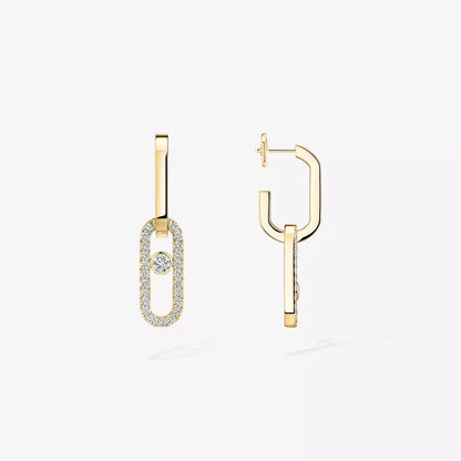 [Peak]MOVE LINK KINETIC DIAMOND EARRINGS