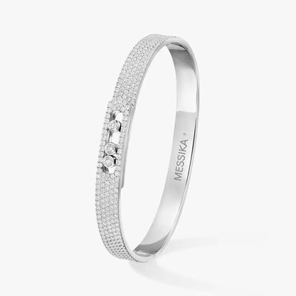 [Peak]MOVE NOA FULL-PAVÉ DIAMOND BANGLE BRACELET