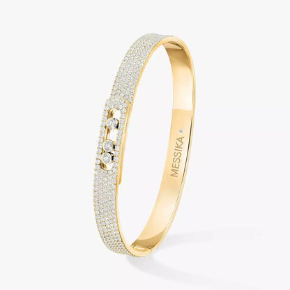 [Peak]MOVE NOA FULL-PAVÉ DIAMOND BANGLE BRACELET