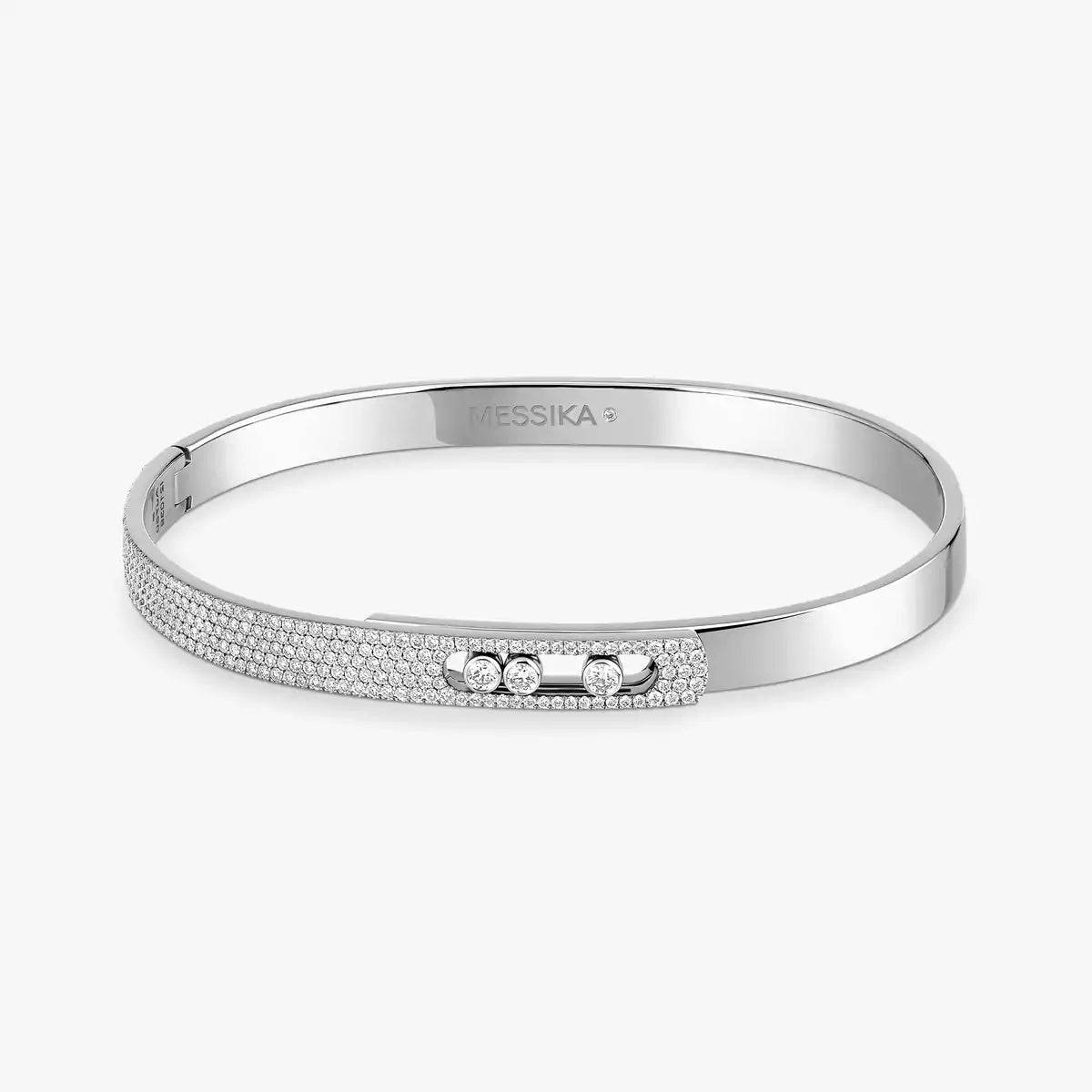 [Peak]MOVE NOA PAVÉ DIAMOND BANGLE BRACELET
