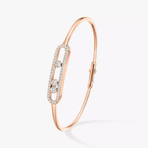 [Peak]MOVE PAVÉ DIAMOND BANGLE BRACELET M