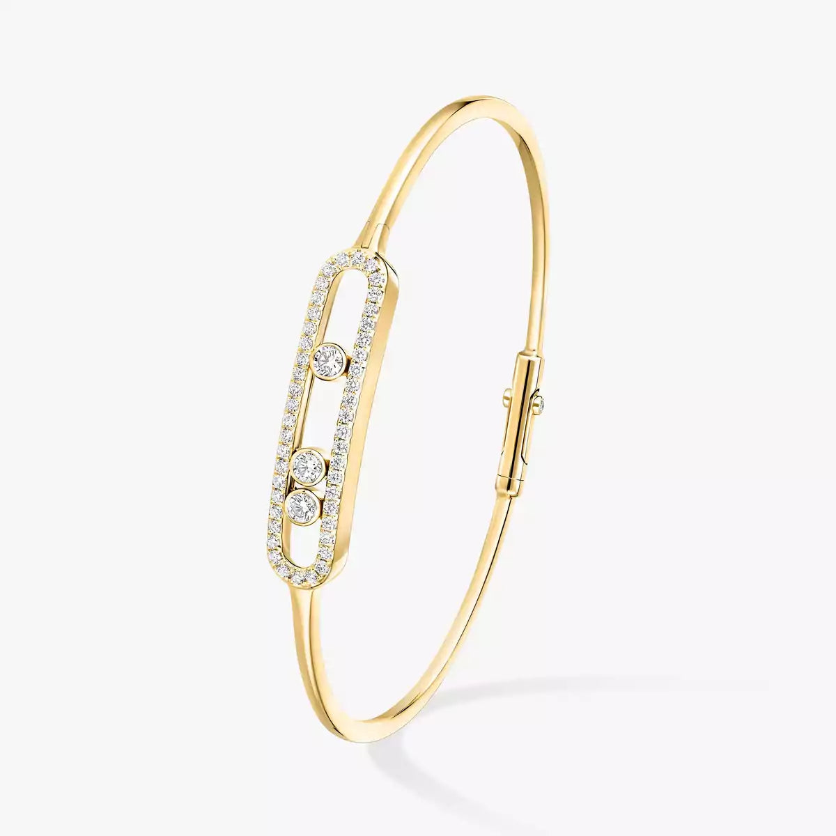 [Peak]MOVE PAVÉ DIAMOND BANGLE BRACELET M