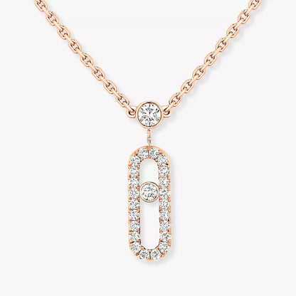 [Peak]MOVE UNO 2-ROW PAVÉ NECKLACE