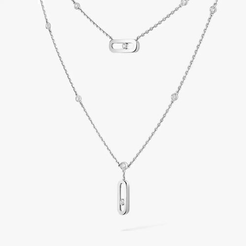 [Peak]MOVE UNO DOUBLE-PENDANT NECKLACE