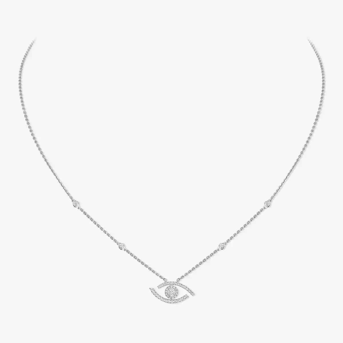 [Peak]PAVÉ DIAMOND LUCKY EYE NECKLACE