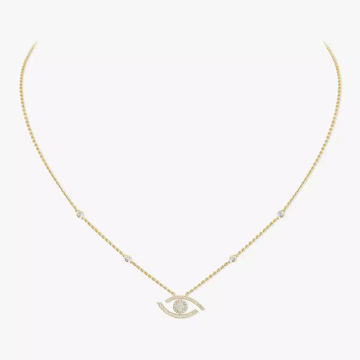 [Peak]PAVÉ DIAMOND LUCKY EYE NECKLACE