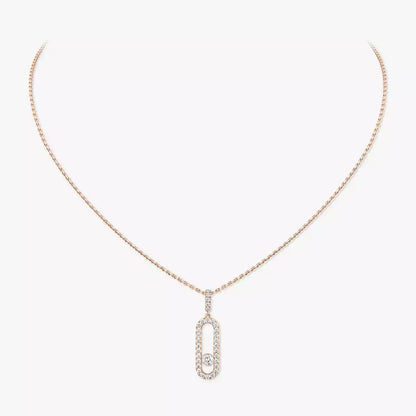 [Peak]MOVE UNO FULL PAVÉ DIAMOND NECKLACE