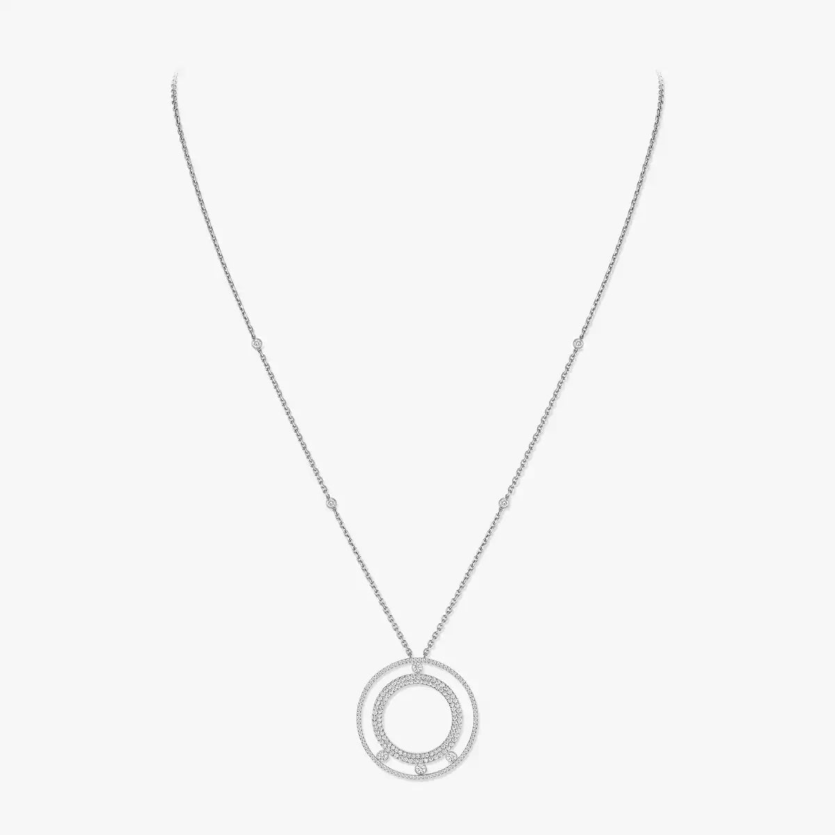 [Peak]MOVE ROMANE LONG PAVÉ DIAMOND NECKLACE