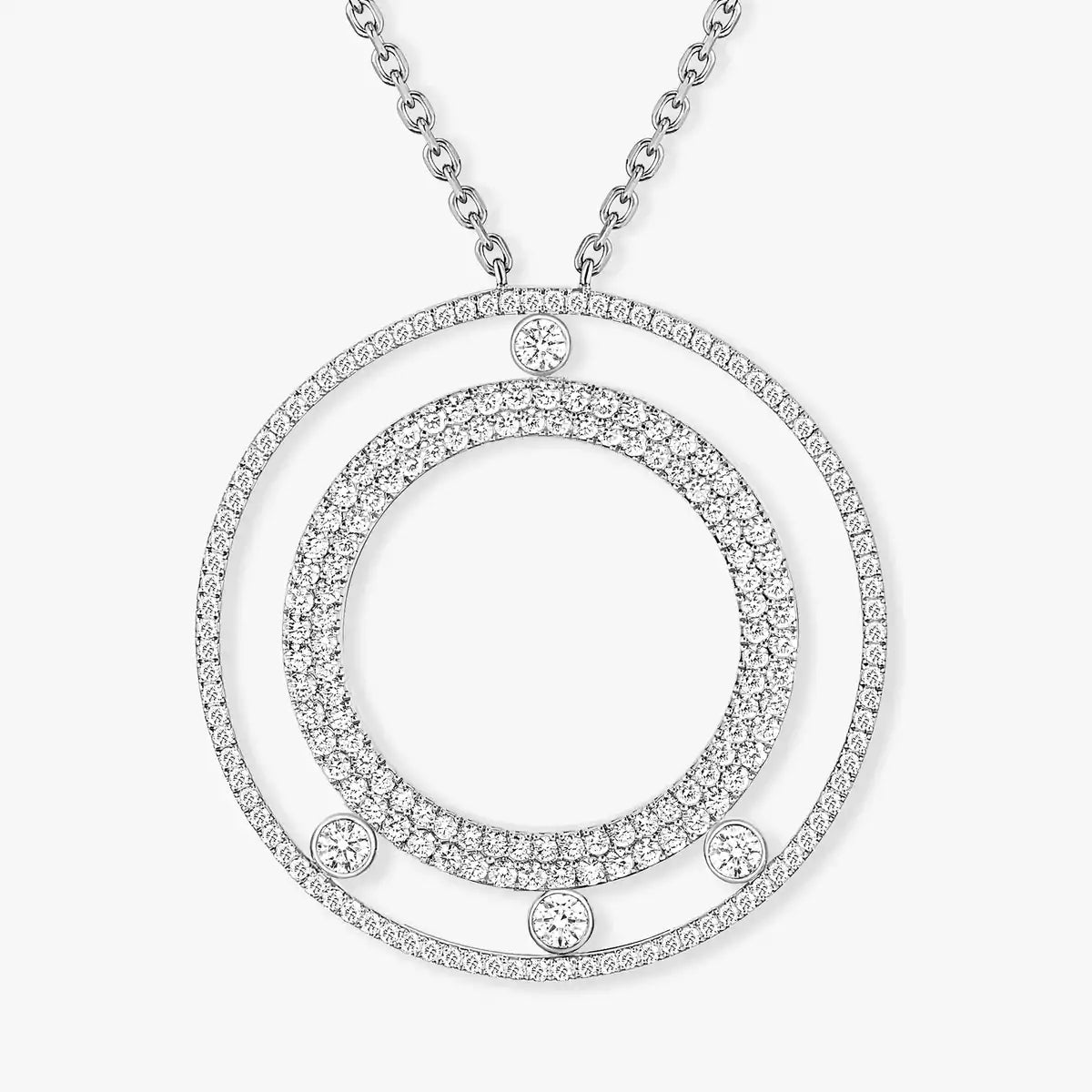 [Peak]MOVE ROMANE LONG PAVÉ DIAMOND NECKLACE