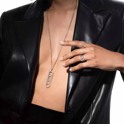 [Peak]OPEN MOVE 10-DIAMOND PAVÉ RING