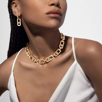 [Peak]SO MOVE XL DIAMOND HOOP EARRINGS