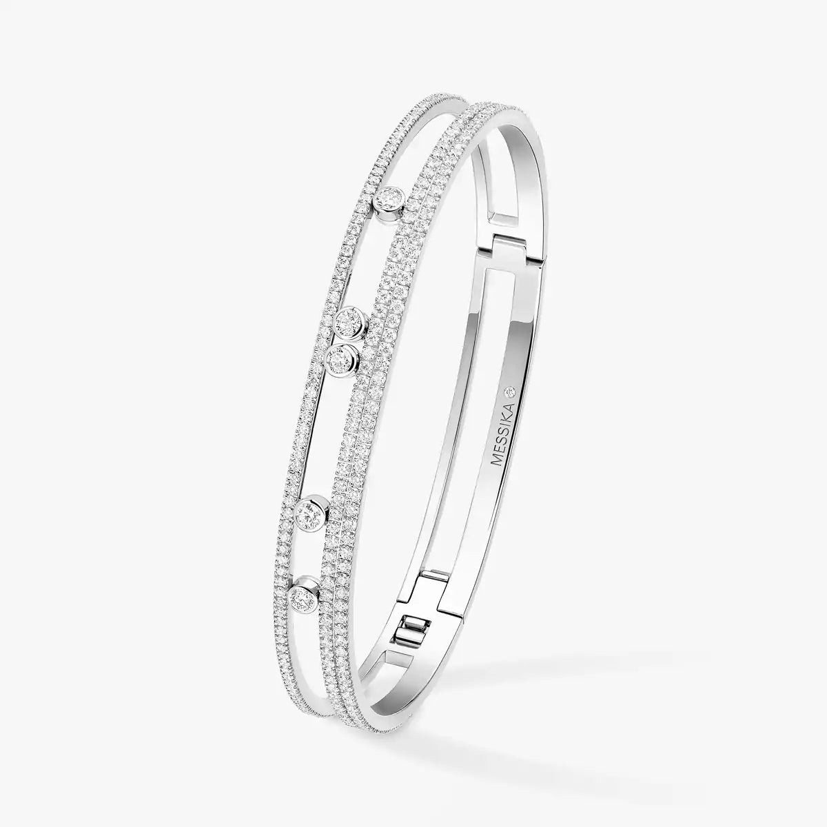 [Peak]MOVE ROMANE PAVÉ DIAMOND BANGLE BRACELET