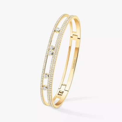 [Peak]MOVE ROMANE PAVÉ DIAMOND BANGLE BRACELET