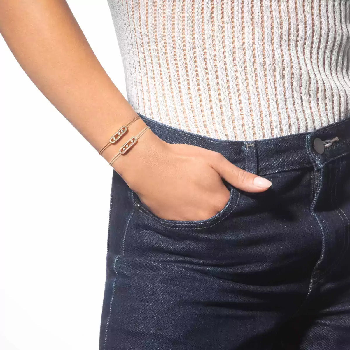 [Peak]CARE(S) PAVÉ CORD BRACELET