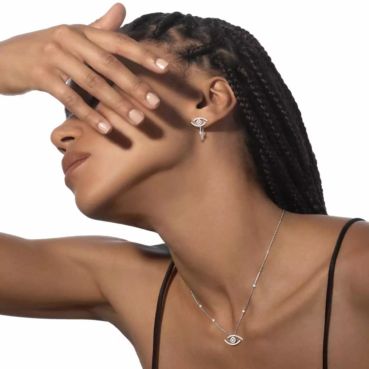 [Peak]PAVÉ DIAMOND LUCKY EYE NECKLACE