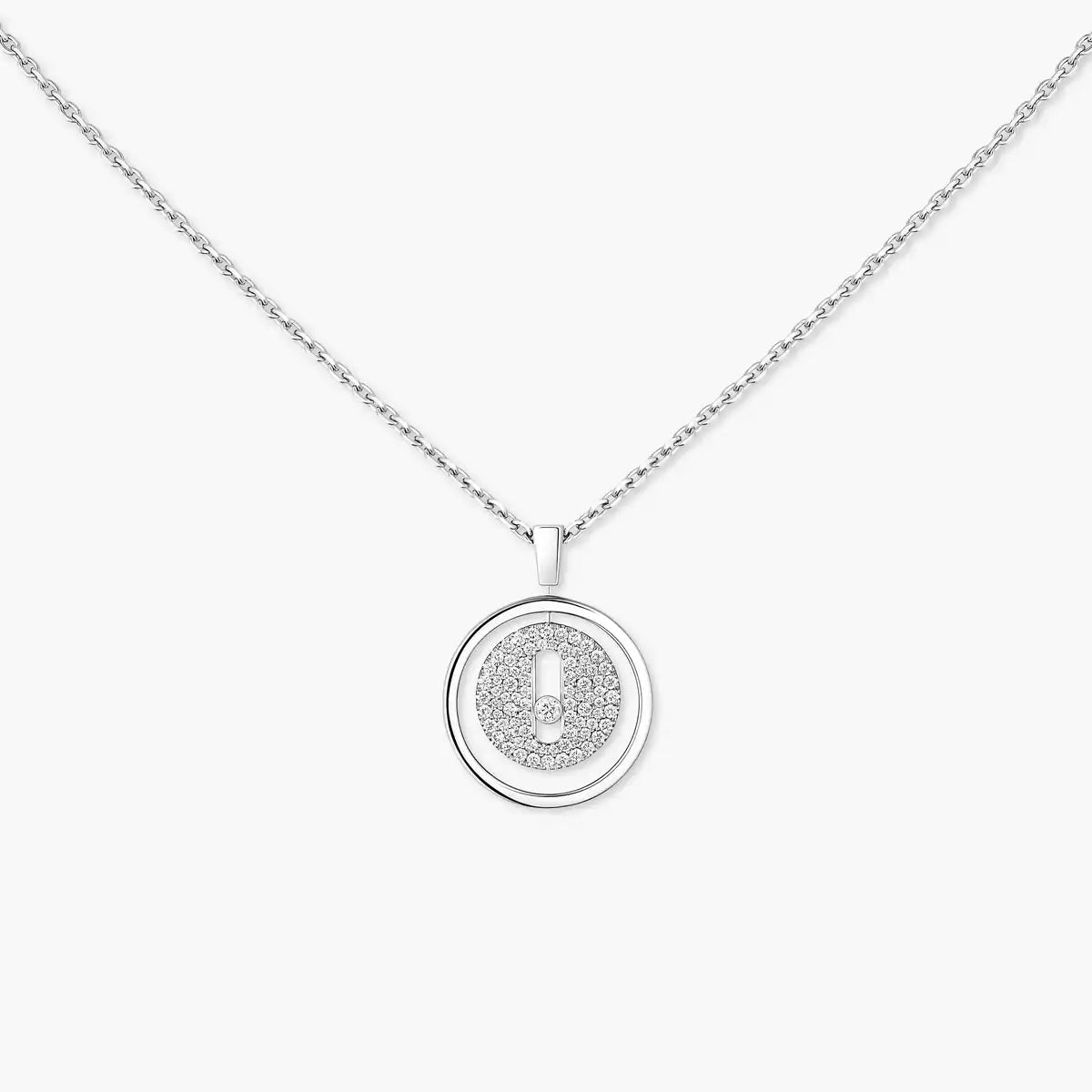 [Peak]LUCKY MOVE FULL PAVÉ DIAMOND NECKLACE