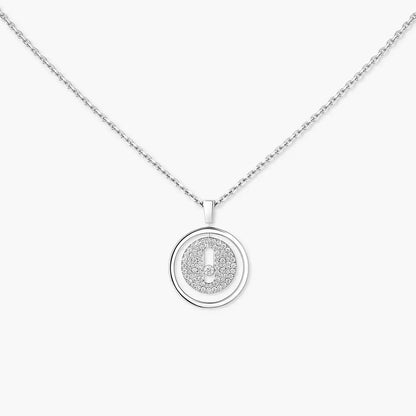 [Peak]LUCKY MOVE FULL PAVÉ DIAMOND NECKLACE