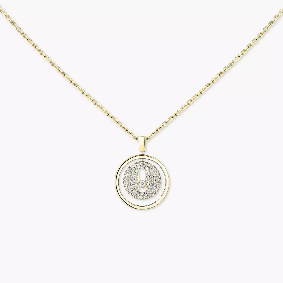 [Peak]LUCKY MOVE FULL PAVÉ DIAMOND NECKLACE