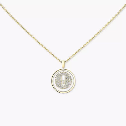 [Peak]LUCKY MOVE FULL PAVÉ DIAMOND NECKLACE