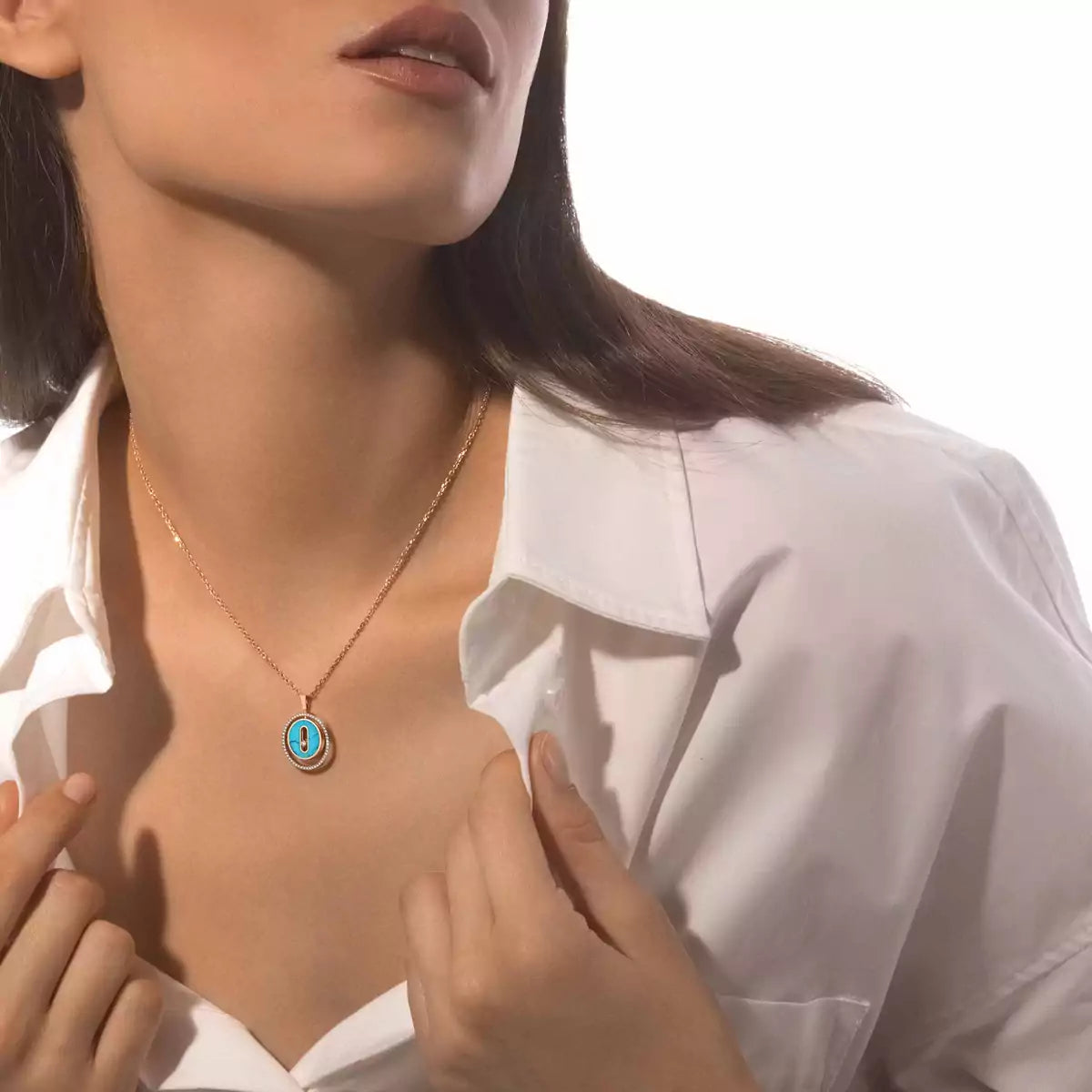[Peak]LUCKY MOVE DIAMOND NECKLACE