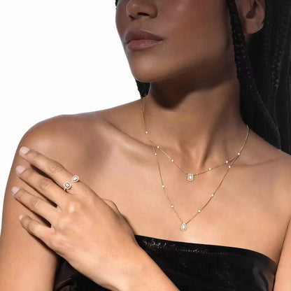 [Peak]MY TWIN 2-ROW DIAMOND NECKLACE