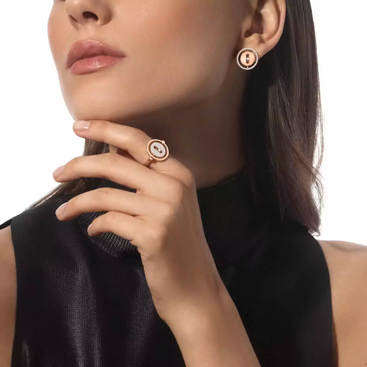 [Peak]LUCKY MOVE DIAMOND EARRINGS