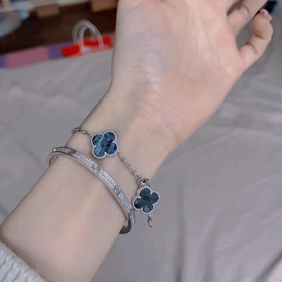 [Peak]LUCKY CLOVER 5-MOTIF BRACELET - PIETERSITE COLLECTION