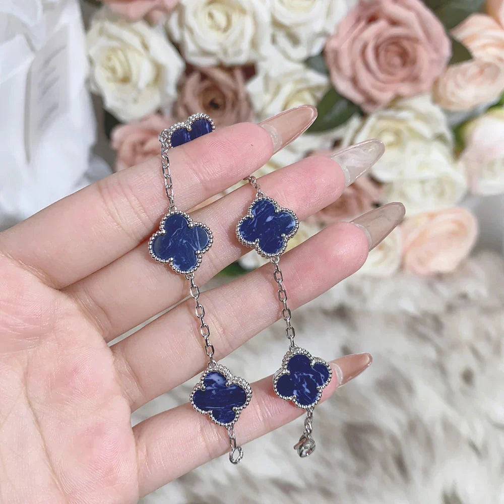 [Peak]LUCKY CLOVER 5-MOTIF BRACELET - PIETERSITE COLLECTION