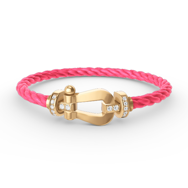 [Peak]FORCE LARGE HORSESHOE HALF DIAMOND BRACELET - GOLD