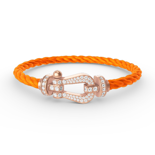 [Peak]FORCE LARGE HORSESHOE FULL DIAMOND BRACELET - ROSE GOLD