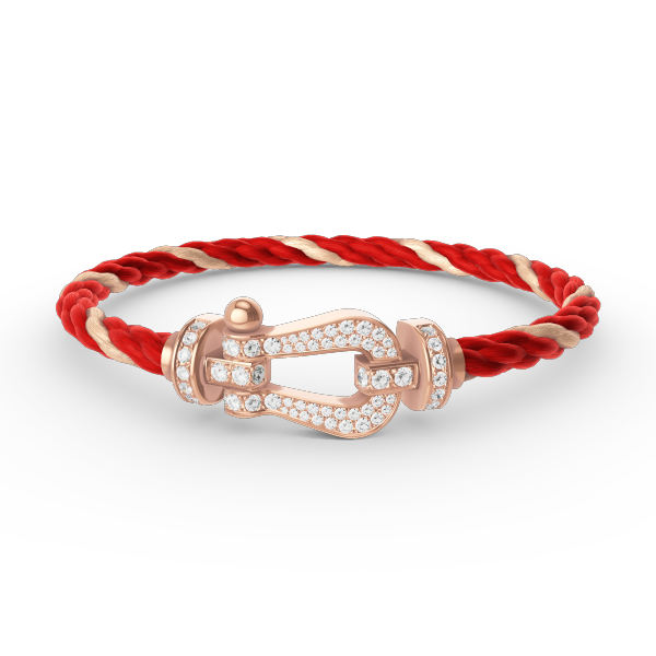 [Peak]FORCE LARGE HORSESHOE FULL DIAMOND BRACELET - ROSE GOLD