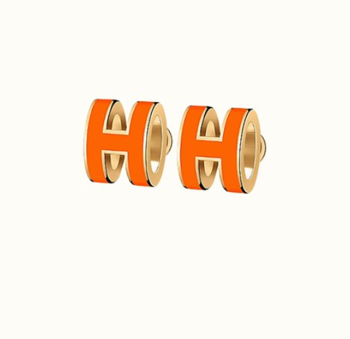 [Peak]MINI POP H EARRINGS ORANGE