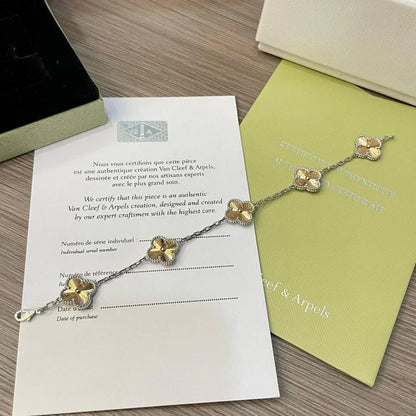 [Peak]LUCKY CLOVER 5-MOTIF BRACELET - LASER COLLECTION