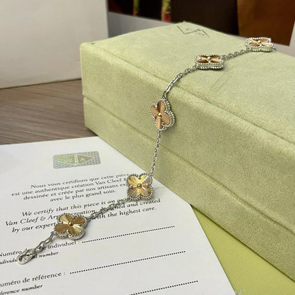 [Peak]LUCKY CLOVER 5-MOTIF BRACELET - LASER COLLECTION