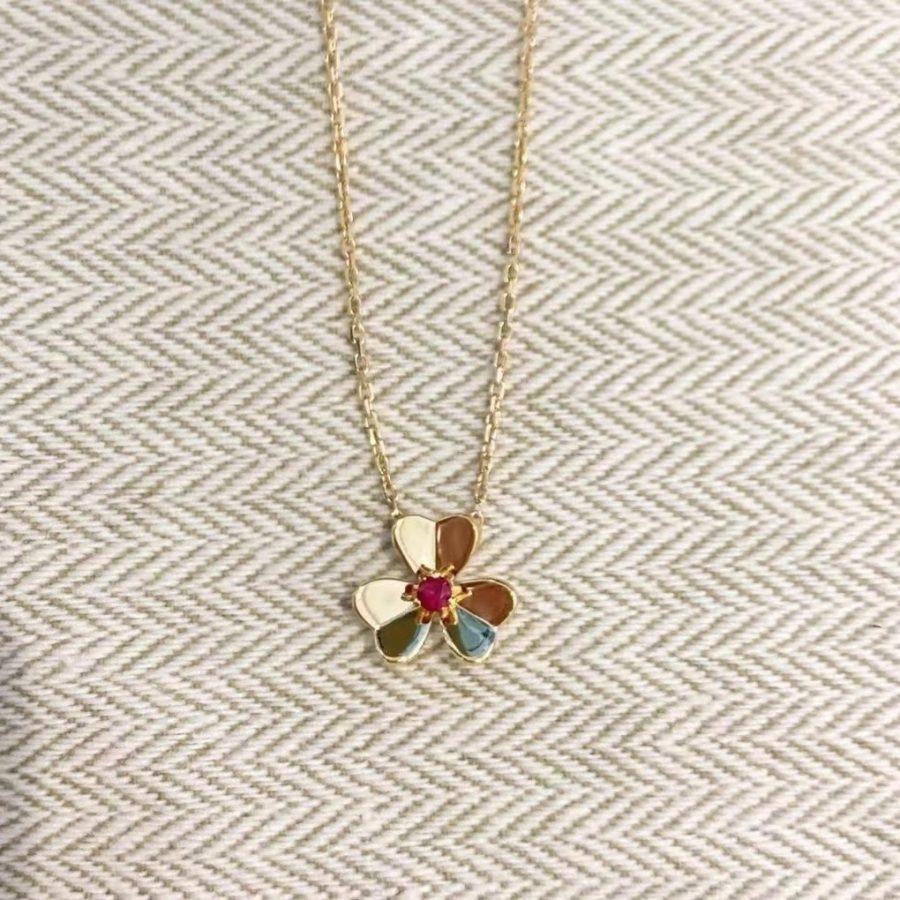 [Peak]FRIVOLE FLORAL CHARM NECKLACE