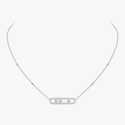 [Peak]MOVE PAVÉ FULL DIAMOND NECKLACE