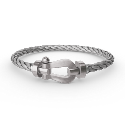 [Peak]FORCE LARGE HORSESHOE BRACELET - WHITE GOLD