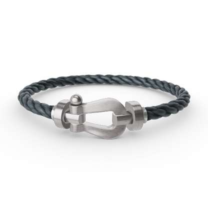 [Peak]FORCE LARGE HORSESHOE BRACELET - WHITE GOLD