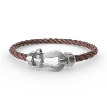 [Peak]FORCE LARGE HORSESHOE BRACELET - WHITE GOLD