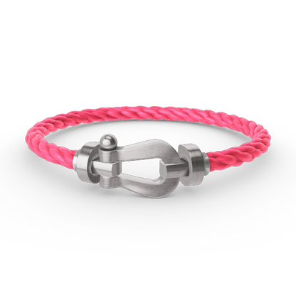 [Peak]FORCE LARGE HORSESHOE BRACELET - WHITE GOLD