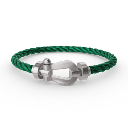 [Peak]FORCE LARGE HORSESHOE BRACELET - WHITE GOLD