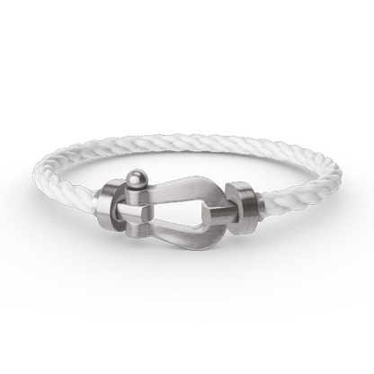 [Peak]FORCE LARGE HORSESHOE BRACELET - WHITE GOLD